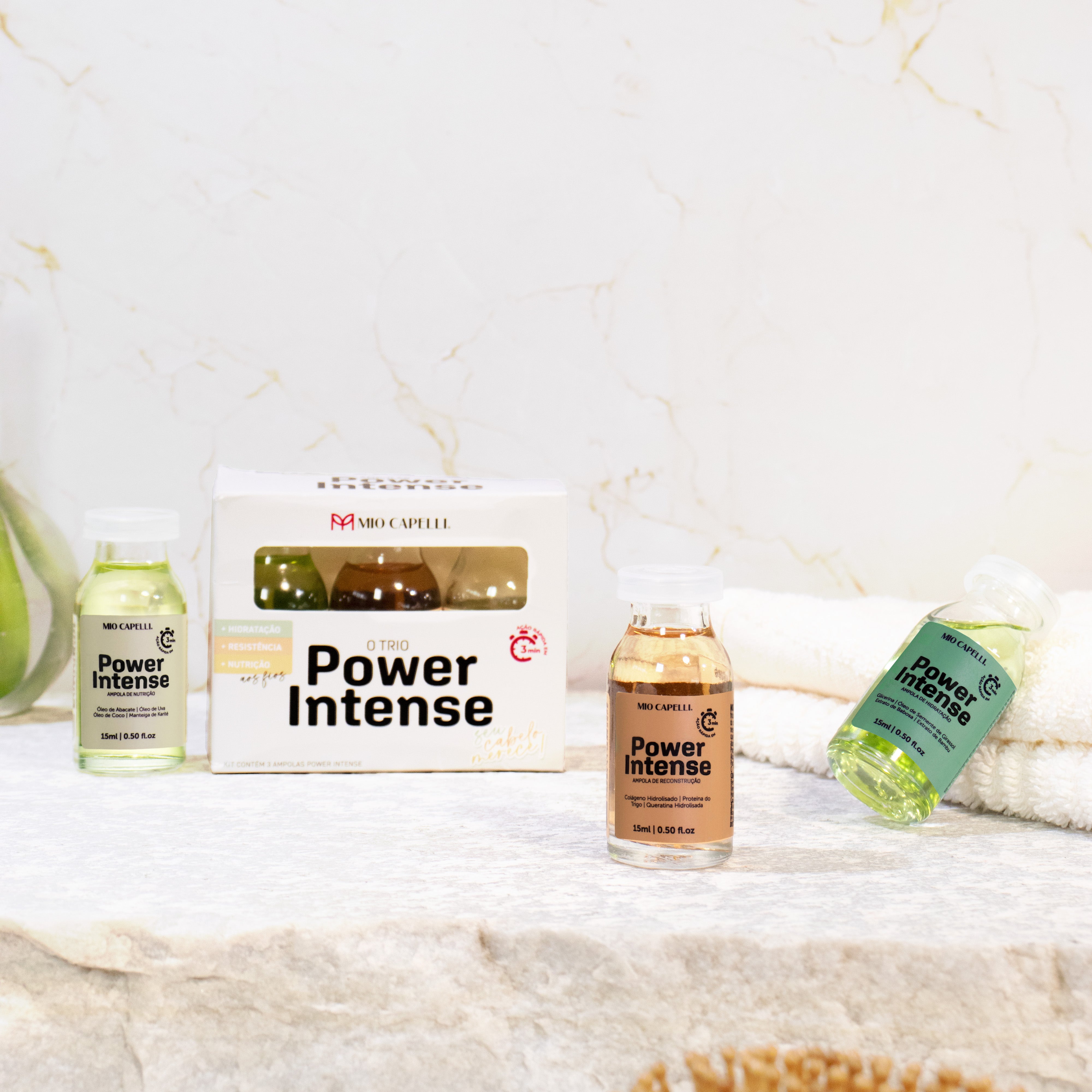 Kit Ampolas Cronograma Power Intense 15ml