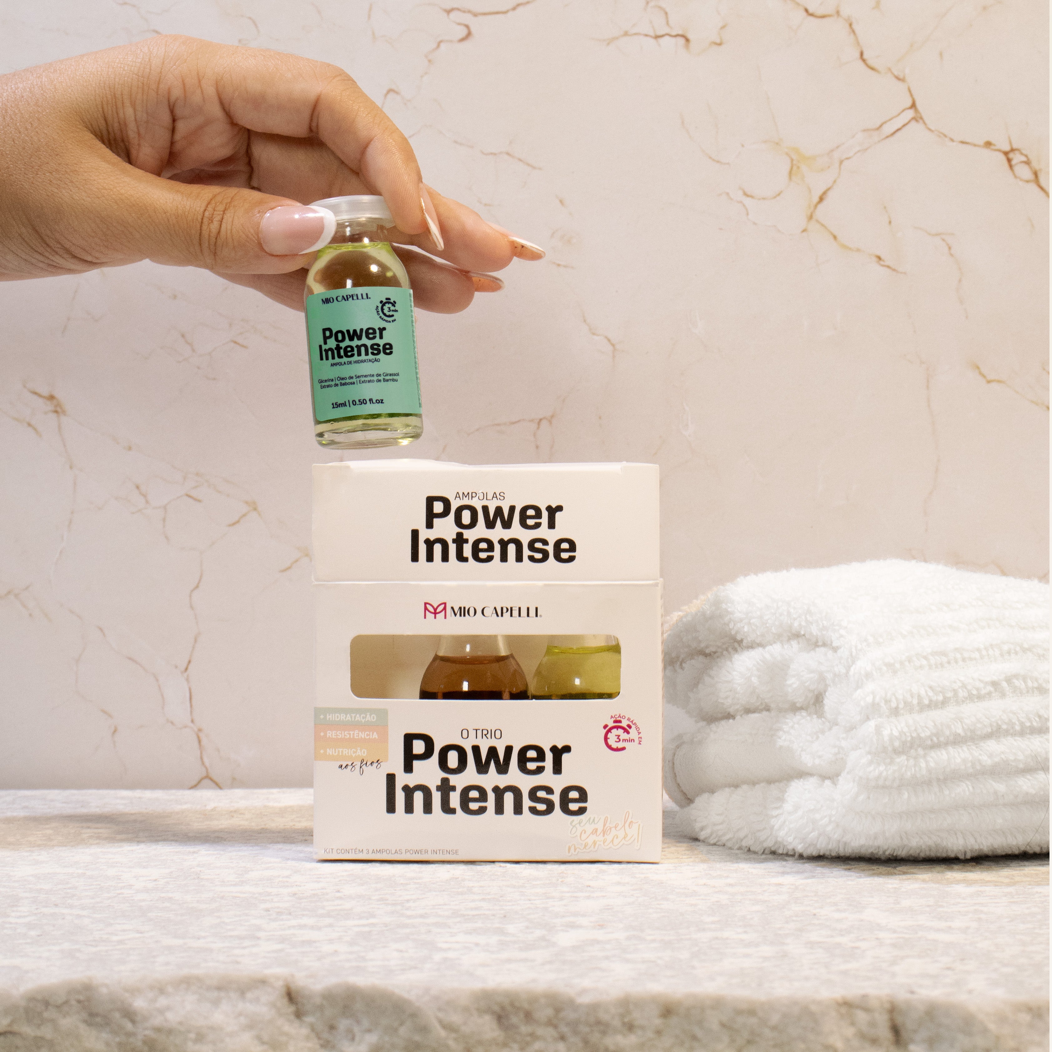 Kit Ampolas Cronograma Power Intense 15ml