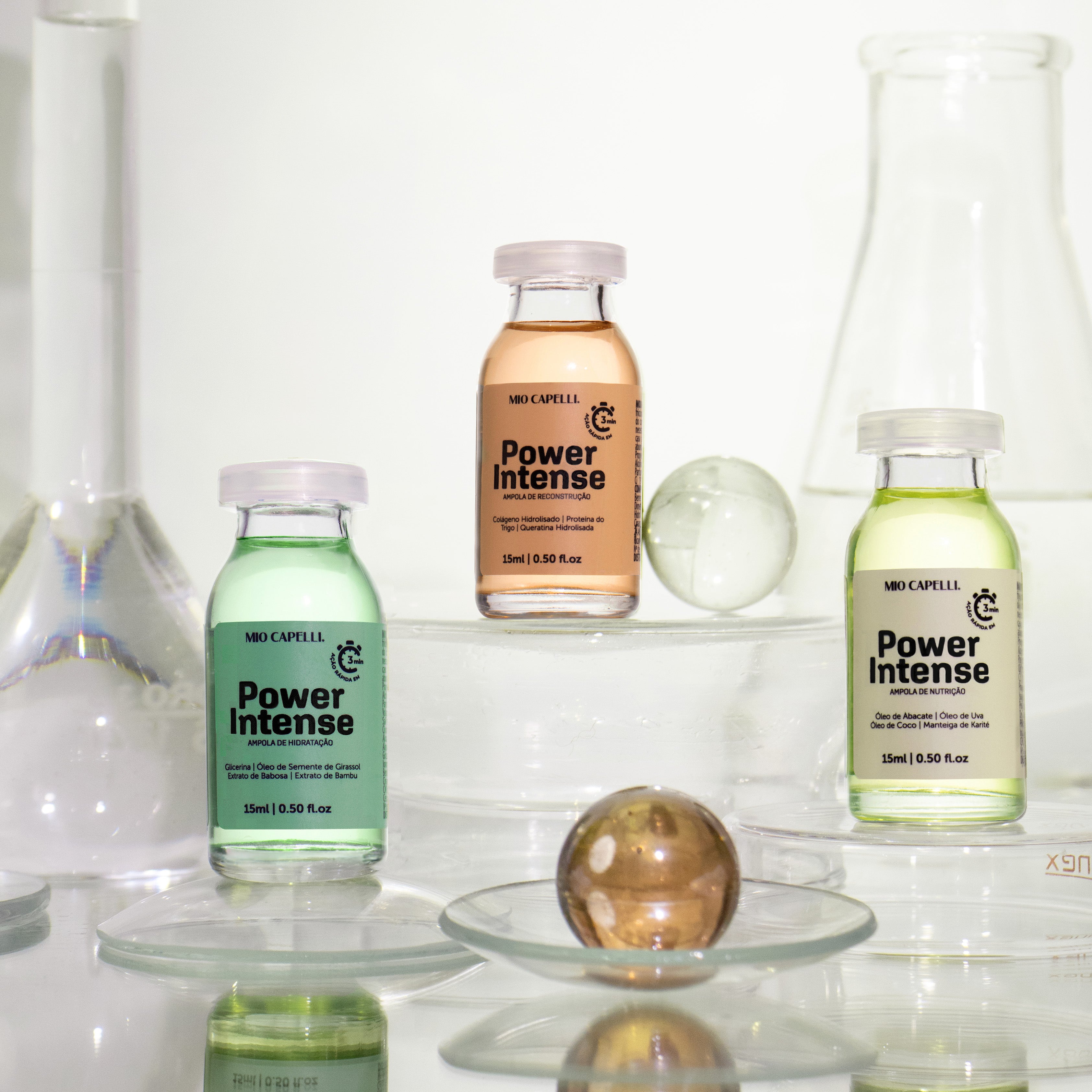 Kit Ampolas Cronograma Power Intense 15ml