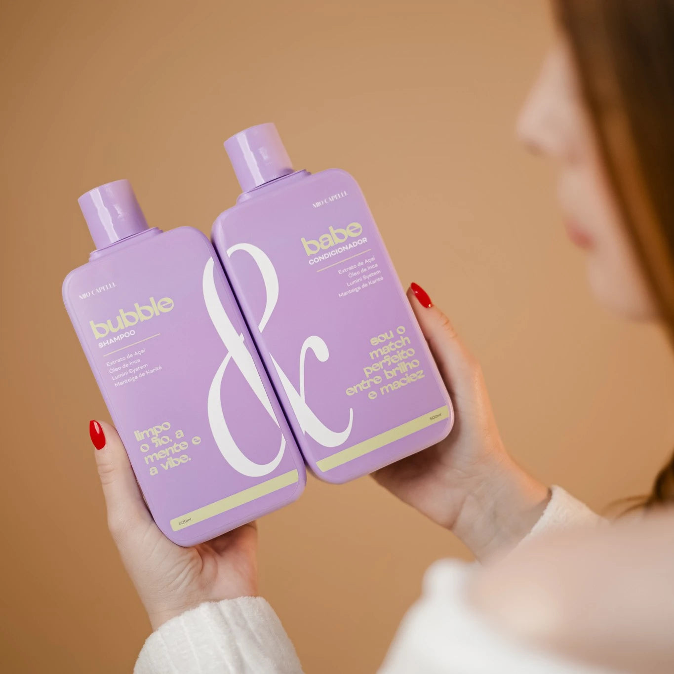 Duo Bubble & Babe (Shampoo 500ml + Condicionador 500ml) I Brilho e Maciez