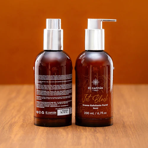 Creme Esfoliante Facial - Jet Black 200ml I El Capitán®