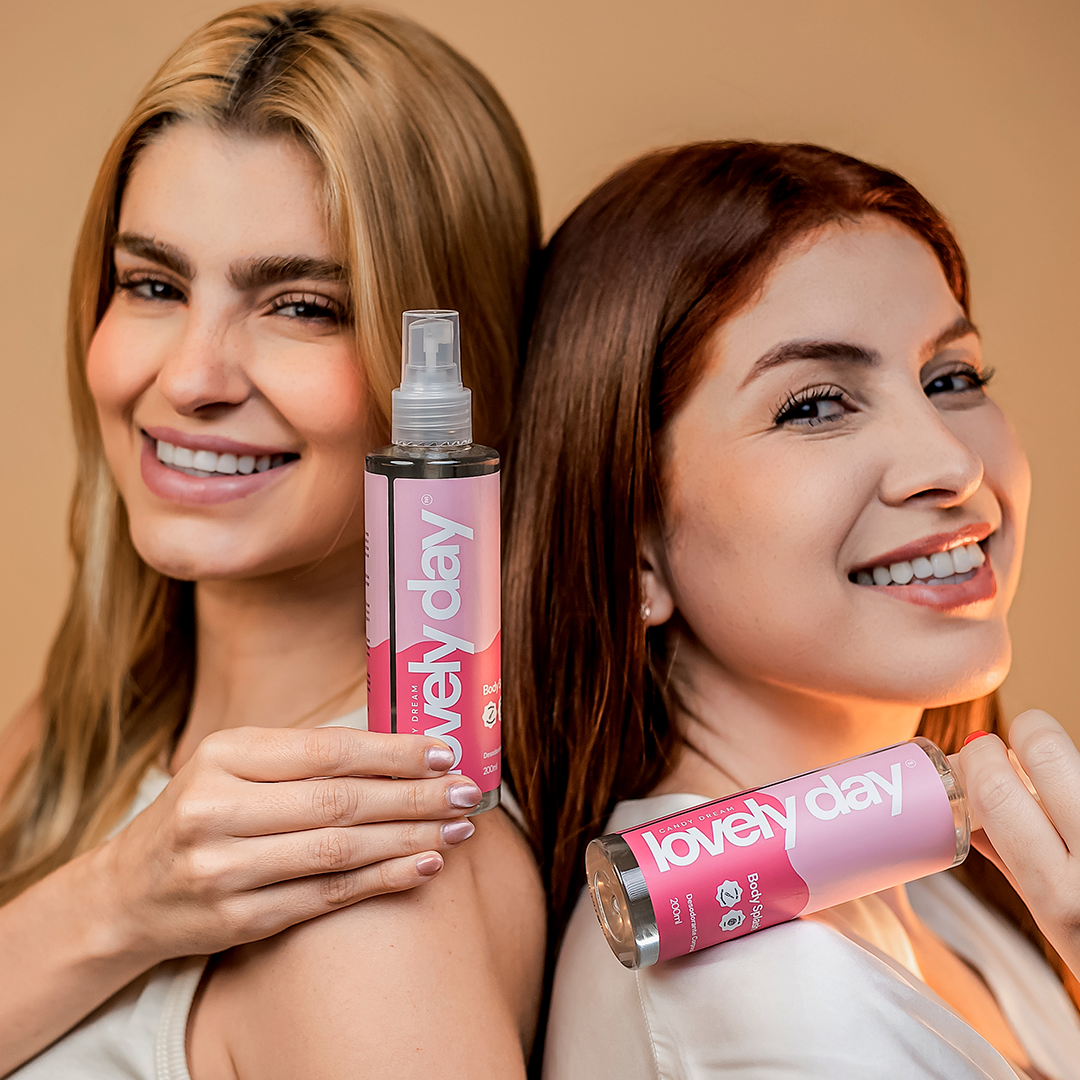 Body Splash Lovely Day 200ml (Inspirado no 212 VIP Rosé)