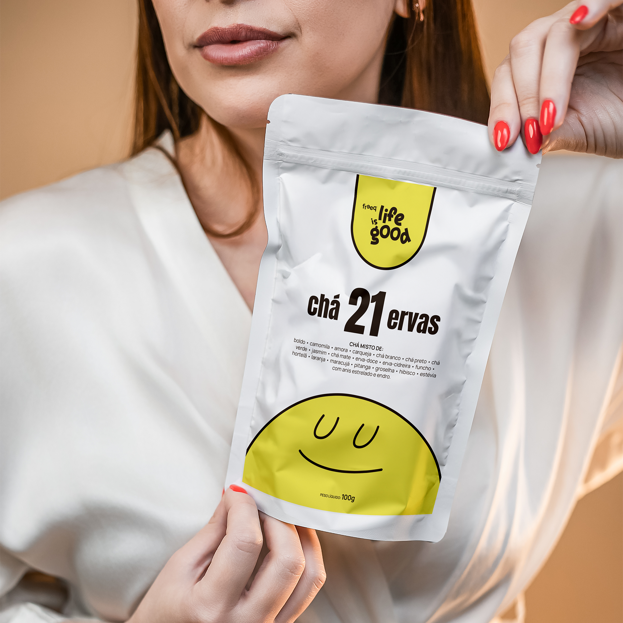 Chá 21 Ervas 100g - Life is Good - by Freeq®