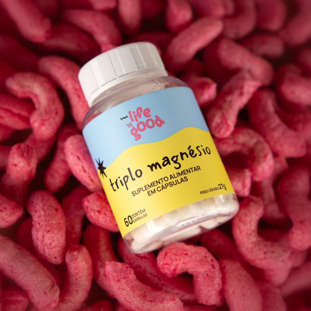 Triplo Magnésio - Life is Good 27g (60 cápsulas) - by Freeq®