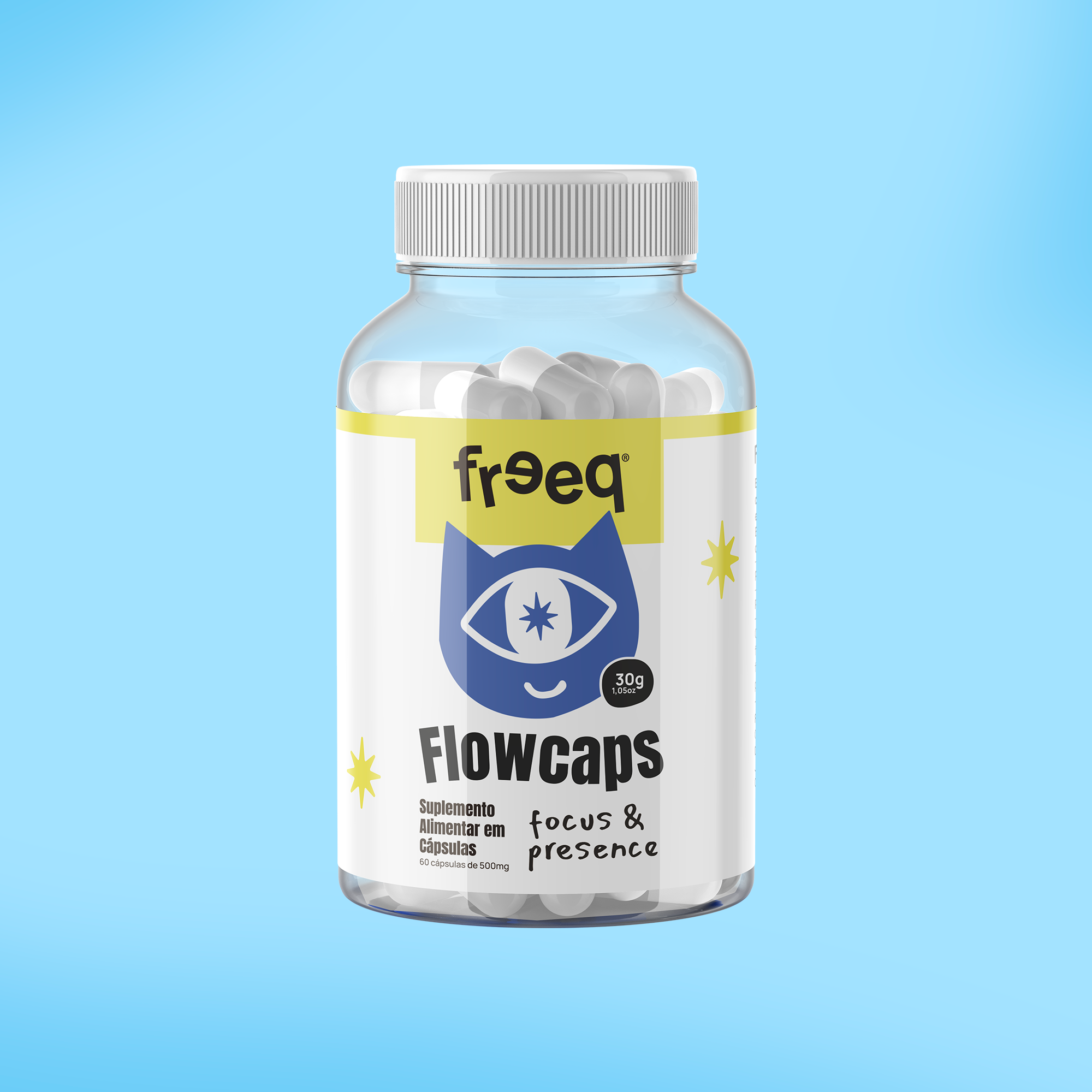 Flowcaps® Focus & Presence (60 cápsulas) - by Freeq®