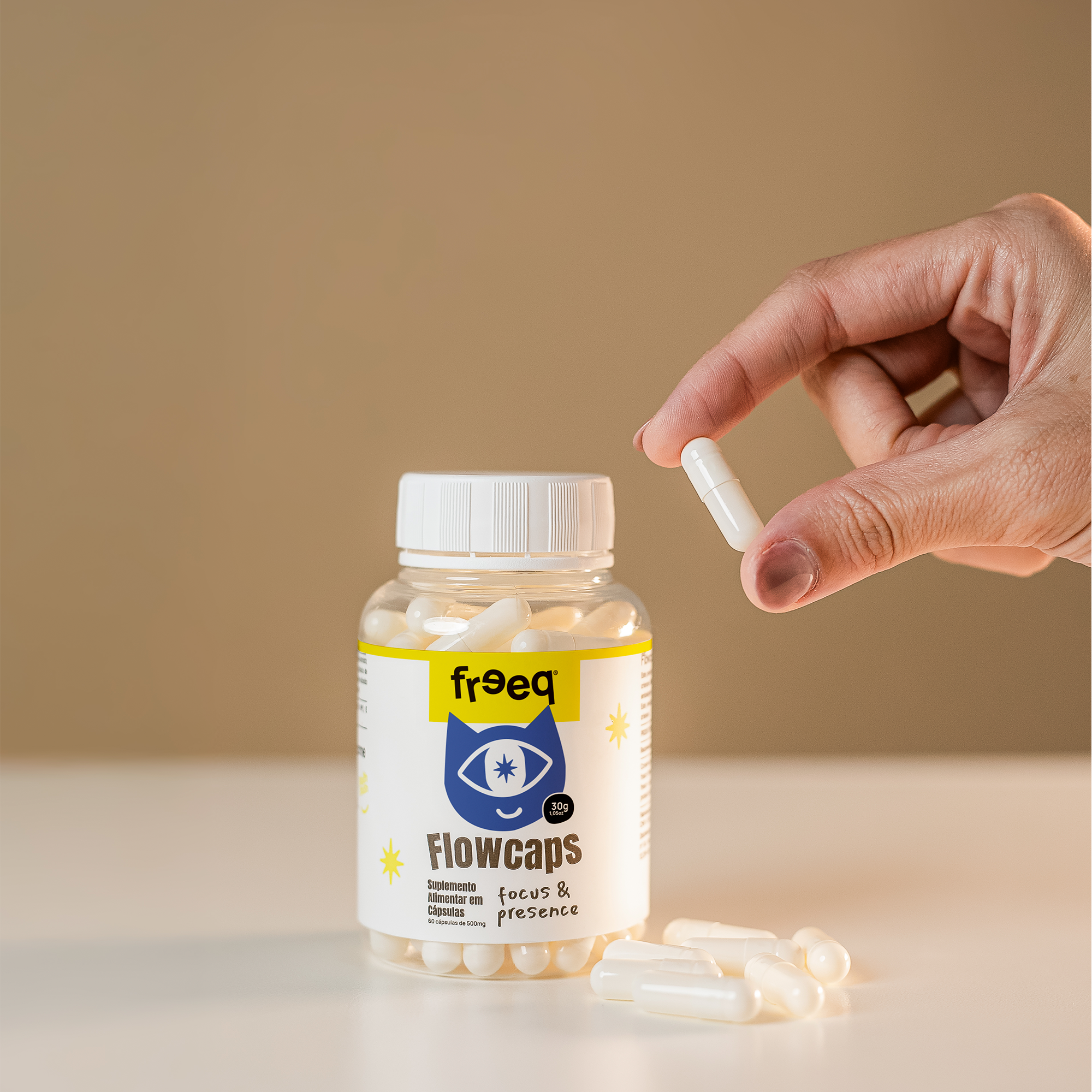 Flowcaps® Focus & Presence (60 cápsulas) - by Freeq®