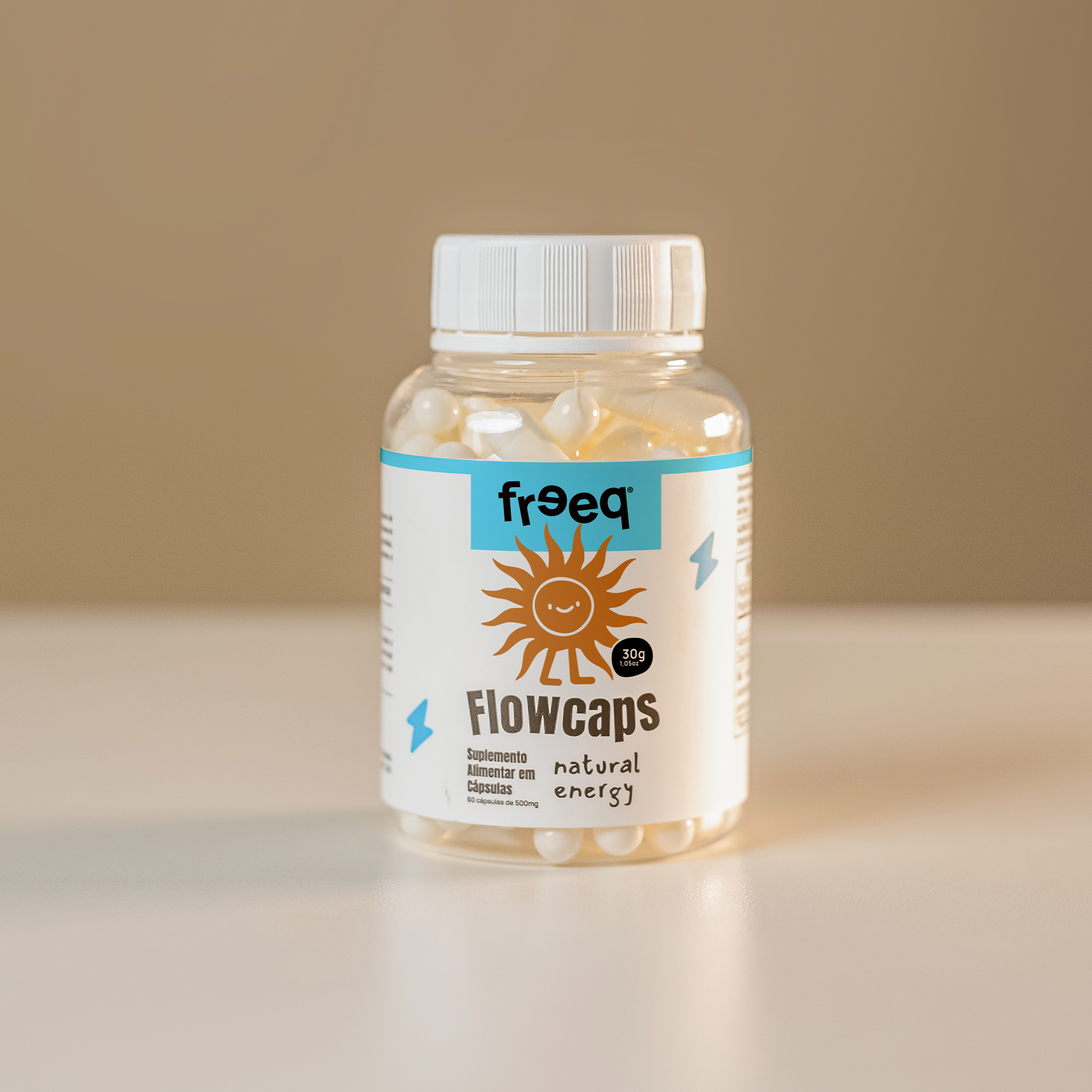 Flowcaps® Natural Energy (30 cápsulas) - by Freeq®
