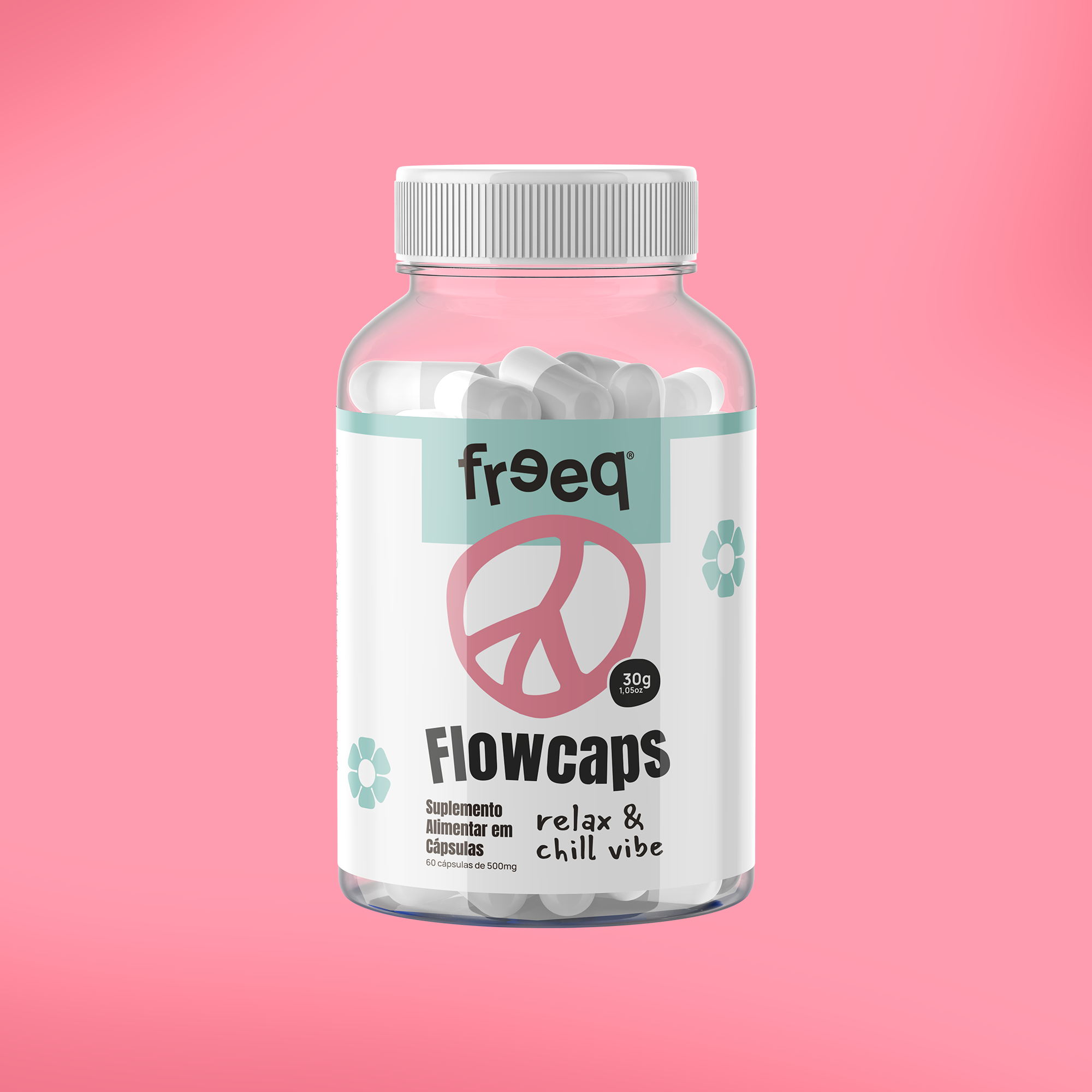 Flowcaps® Relax & Chill Vibe (60 cápsulas) - by Freeq®