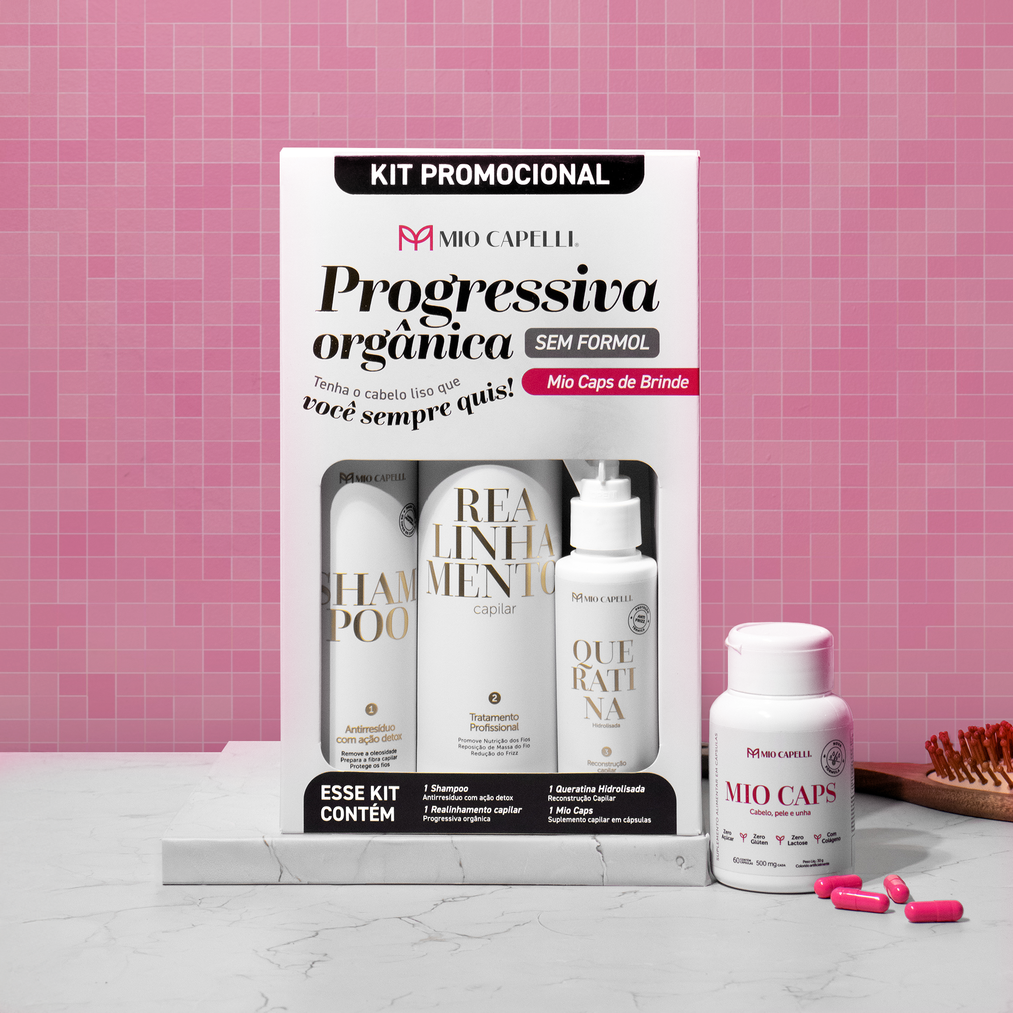 Kit Progressiva Orgânica de 500ml - Liso Perfeito