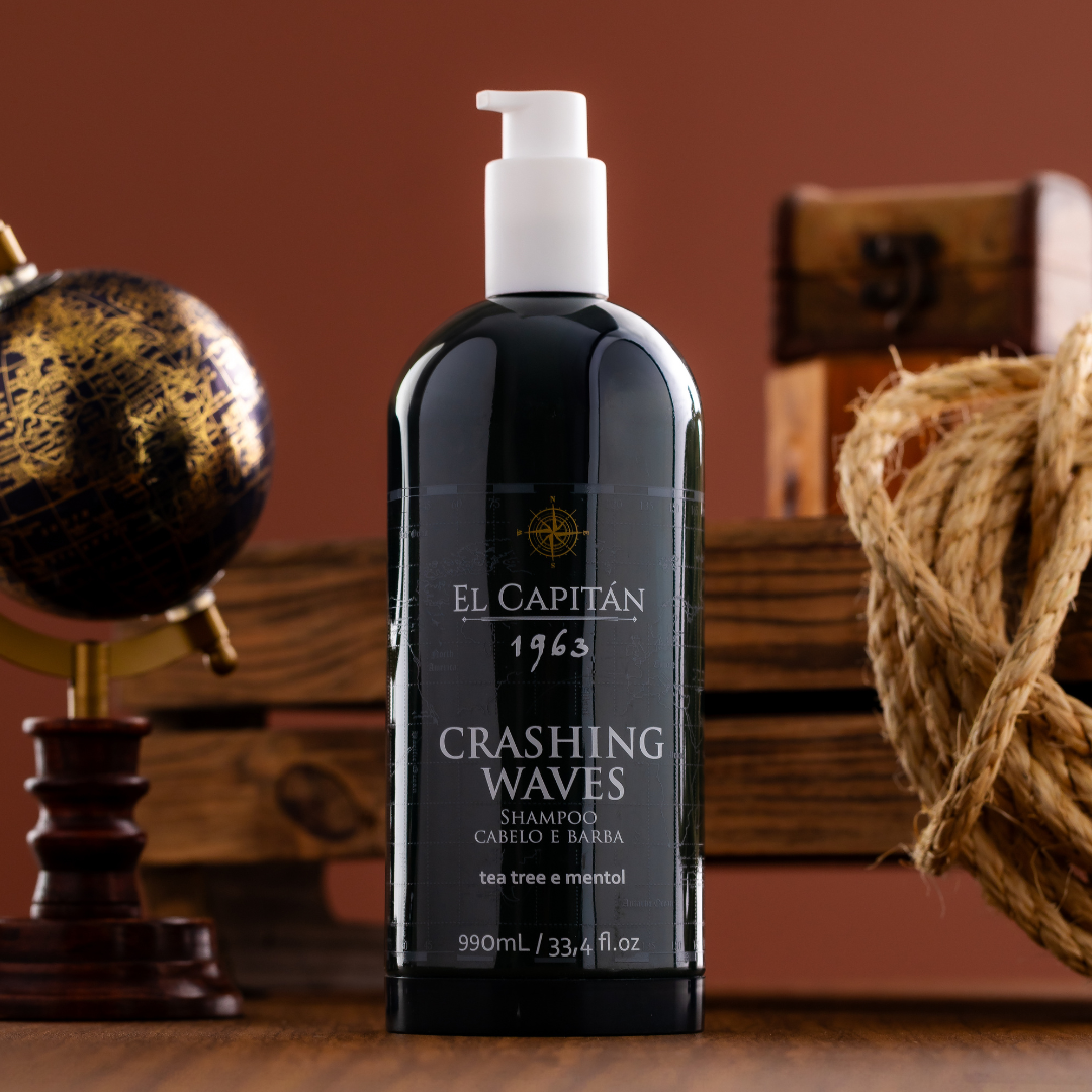 Shampoo Crashing Waves 990ml - Para Cabelo e Barba I El Capitán®