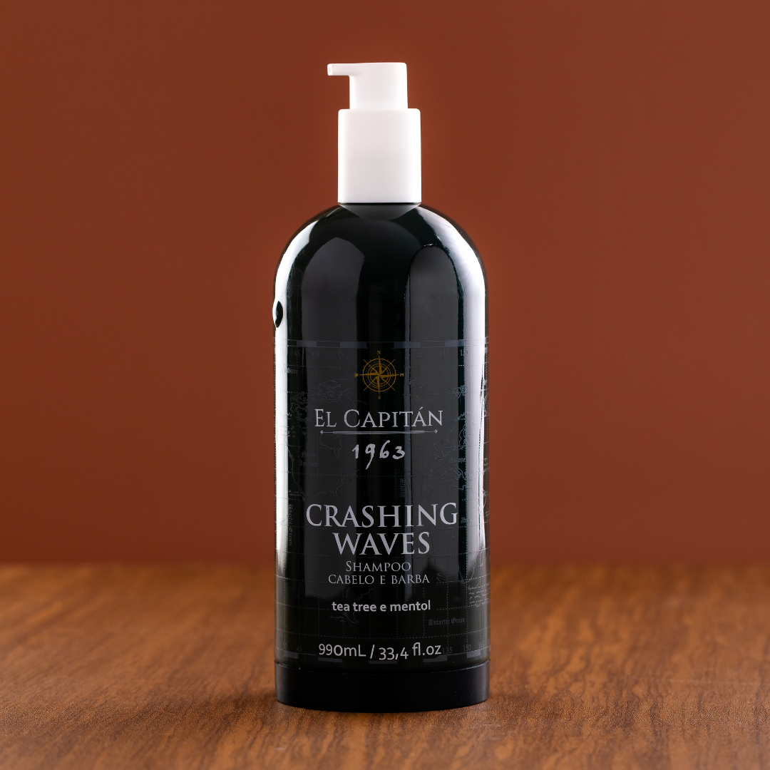 Shampoo Crashing Waves 990ml - Para Cabelo e Barba I El Capitán®