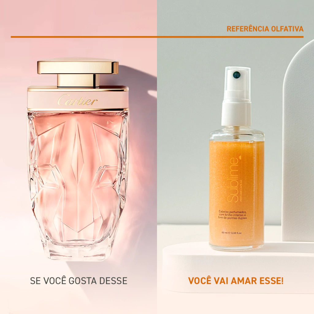 Perfume Capilar Sublime 60ml (Inspirado no La Panthère Cartier) + Brinco GRÁTIS