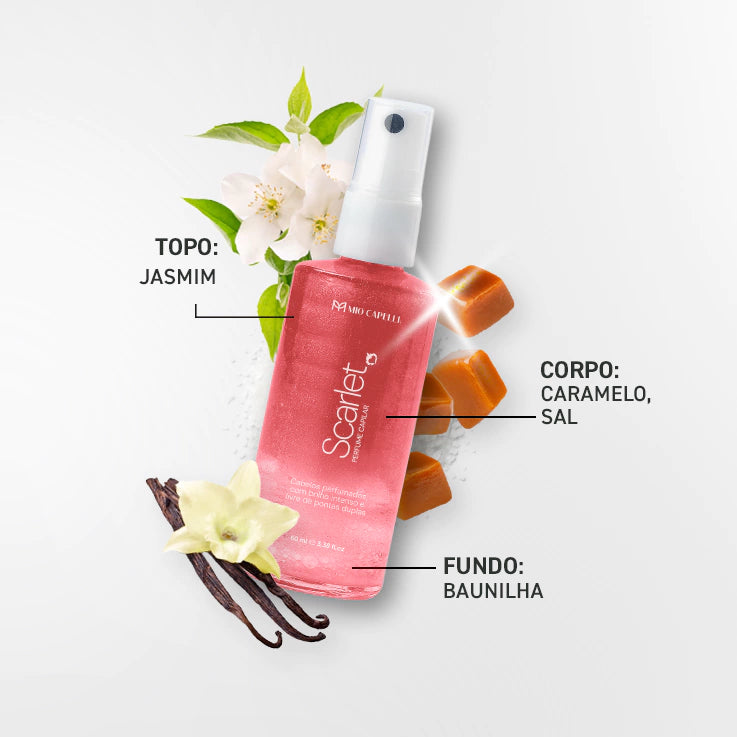 Perfume Capilar Scarlet 60ml (Inspirado no Scandal Jean Paul Gaultier) + Brinco GRÁTIS