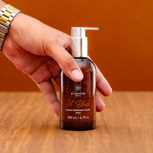 Creme Esfoliante Facial - Jet Black 200ml I El Capitán®
