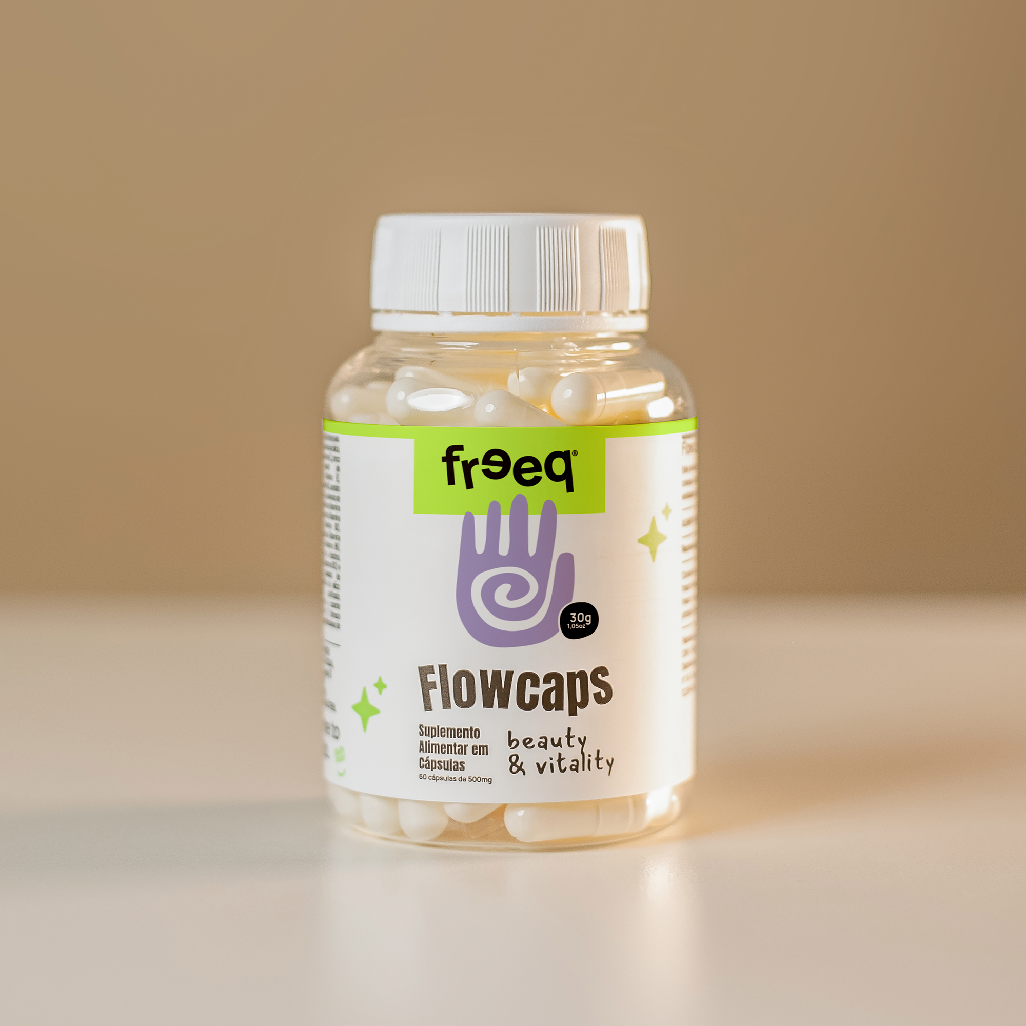 Flowcaps® Beauty & Vitality 30g (60 cápsulas) - by Freeq®