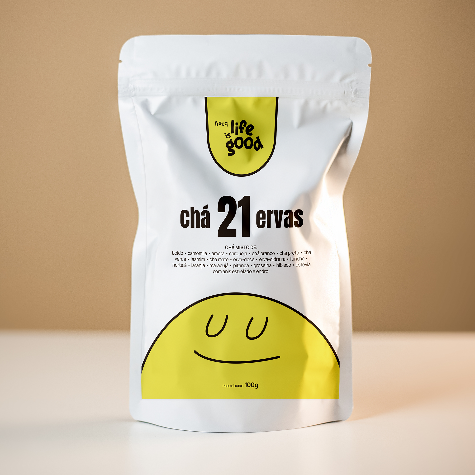 Chá 21 Ervas 100g - Life is Good - by Freeq®