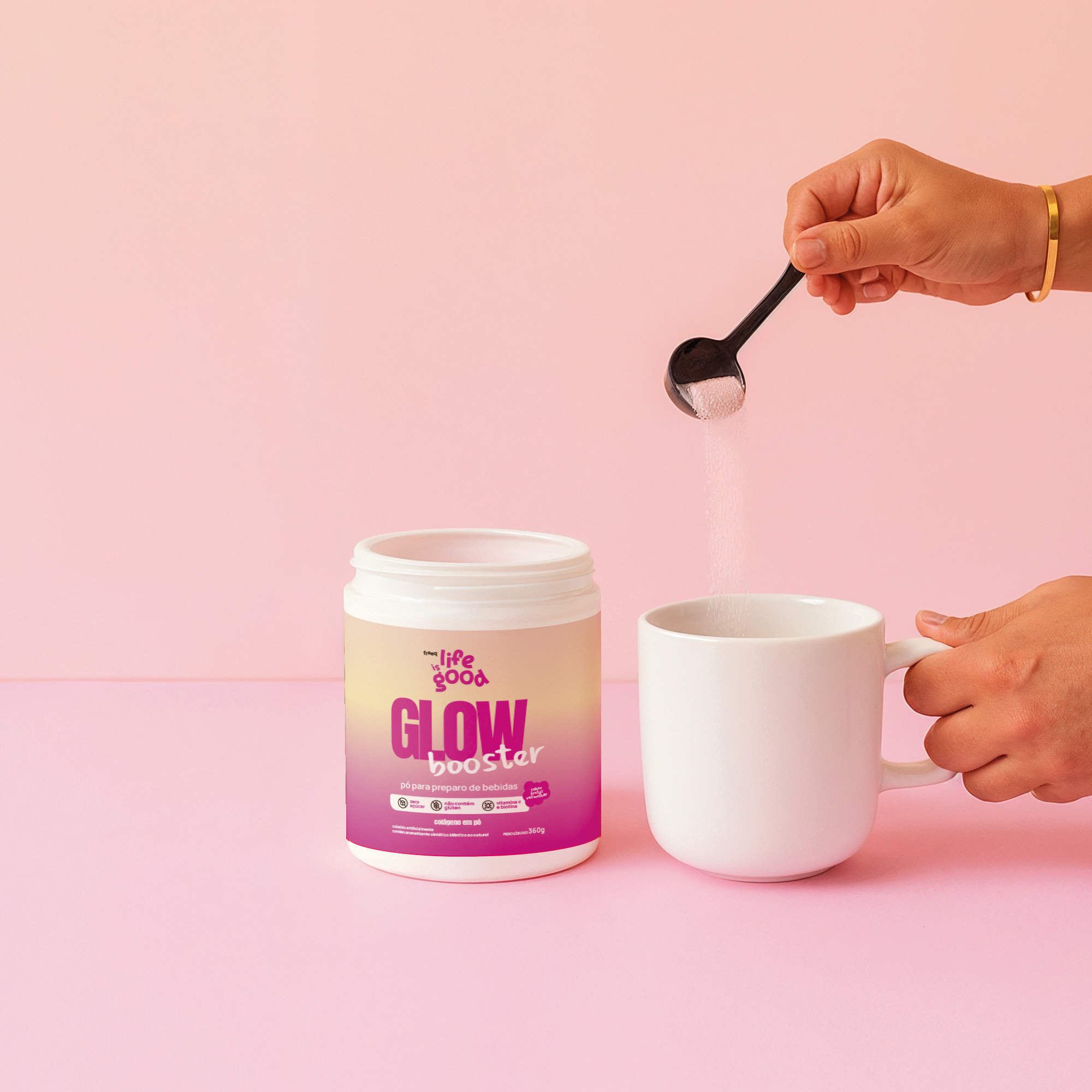 Colágeno em Pó - Glow Booster 360g - by Freeq®