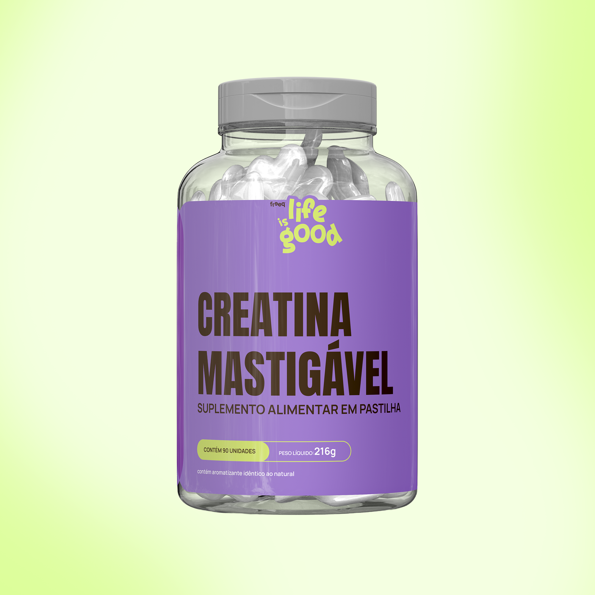 Creatina em Pastilhas - Life is Good (90 pastilhas) - by Freeq®