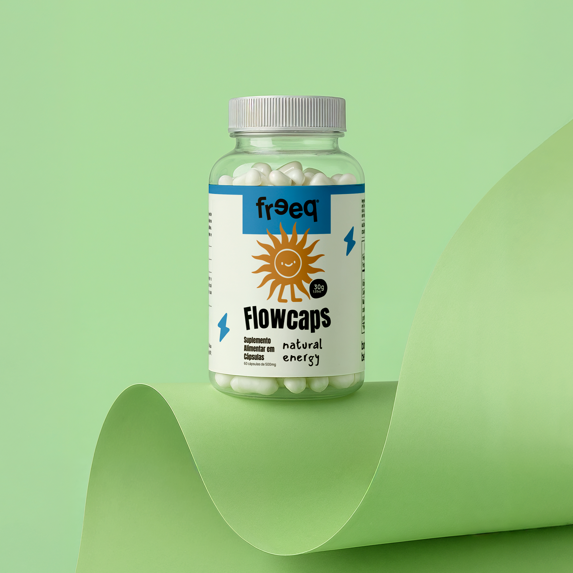 Flowcaps® Natural Energy (30 cápsulas) - by Freeq®