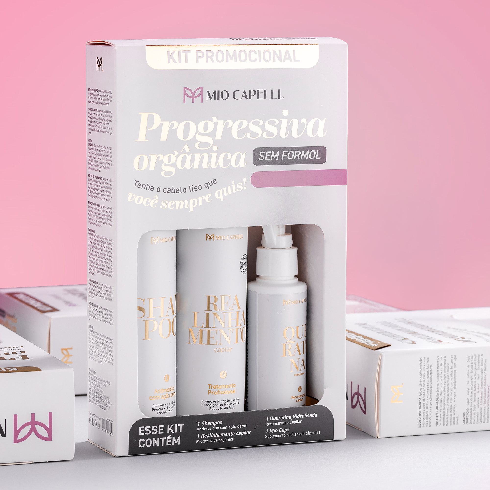 Kit Progressiva Orgânica de 500ml - Liso Perfeito