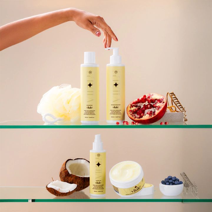 Kit Nutritivo Vitale (Para Cabelos Fracos e Quebradiços)