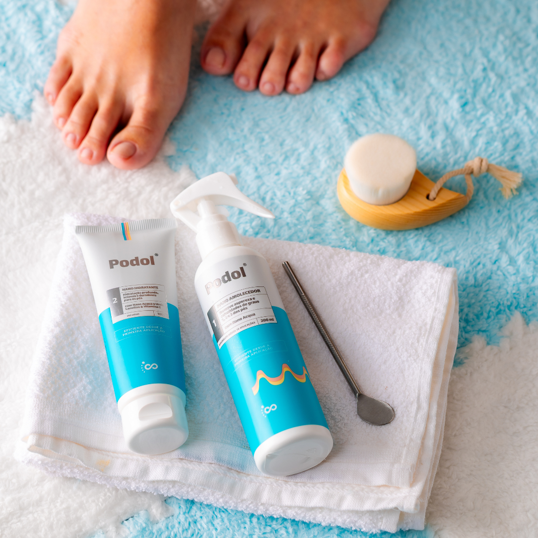 Kit Pé Lisinho (Podol - Amolecedor, Hidratante e Espátula) - Foots®