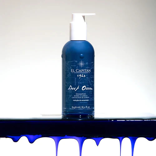 Shampoo Deep Ocean - Desamarelador para Cabelo e Barba I El Capitán®